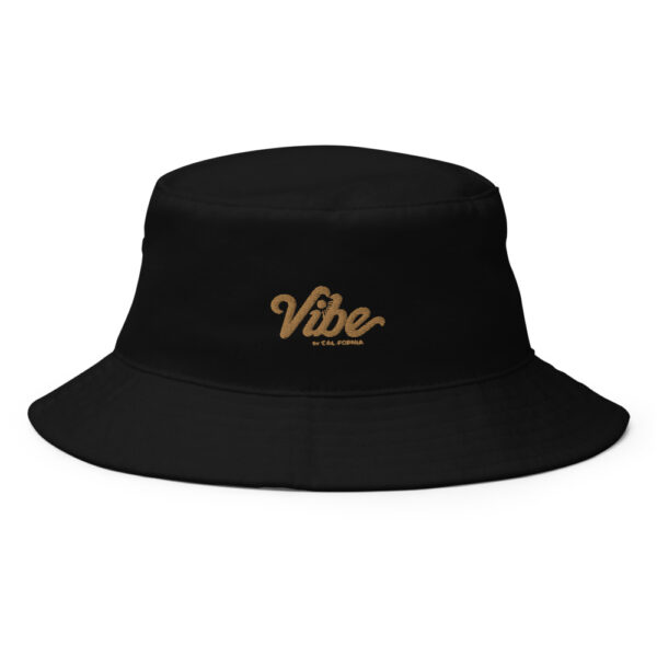 vibe-bucket-hat-black-unisex-gold-embroidered-logo