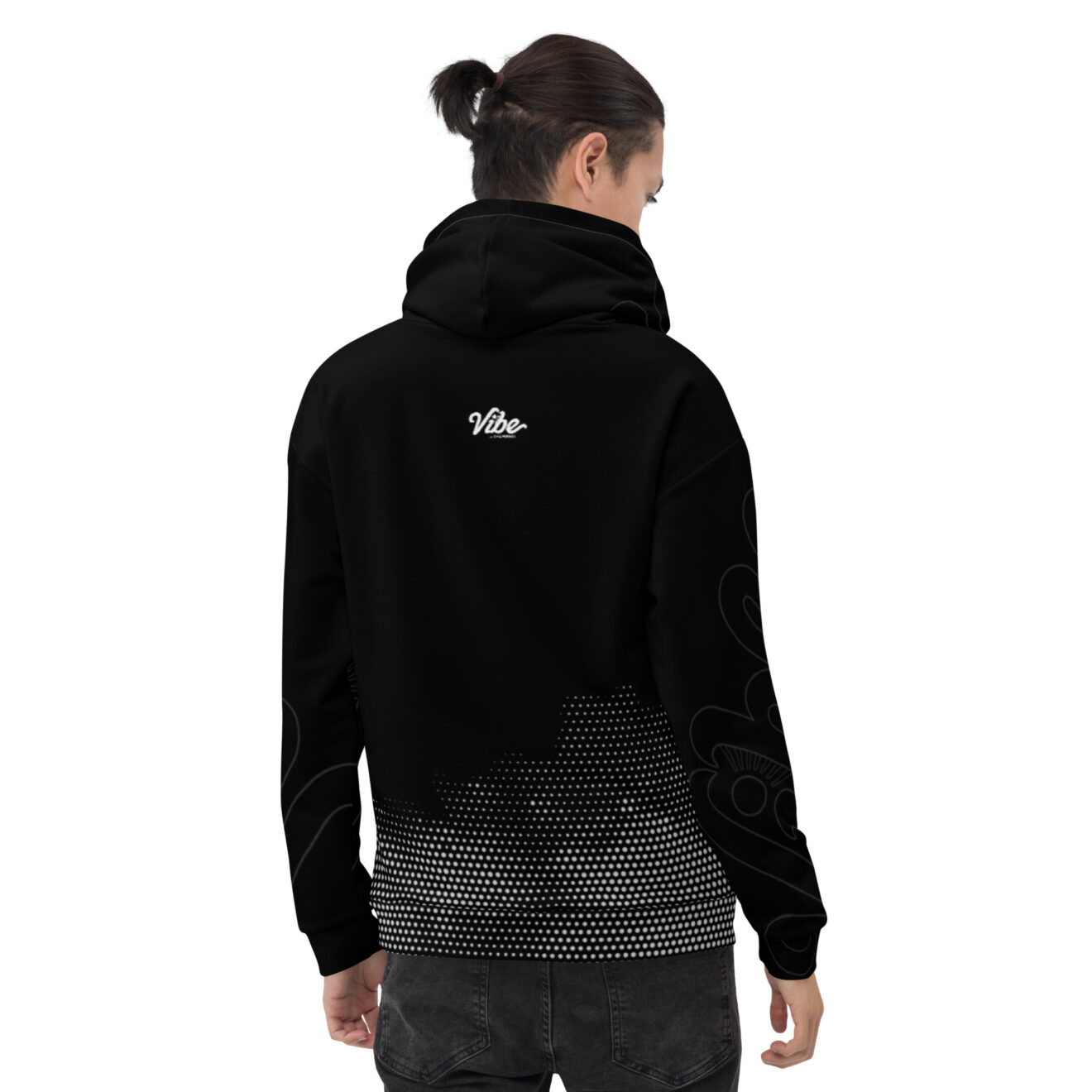 Vibe Smokey Halftone Hoodie Vibe California Apparel Shop Online